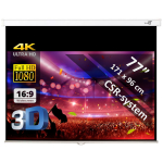  Écran manuel 77" - 196 cm (16:9)